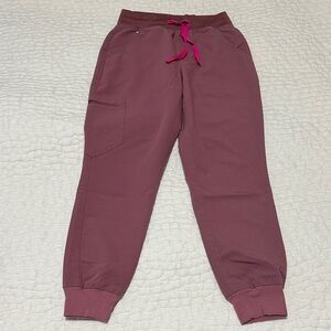 Figs Mauve Zamora High Waisted Petite Joggers